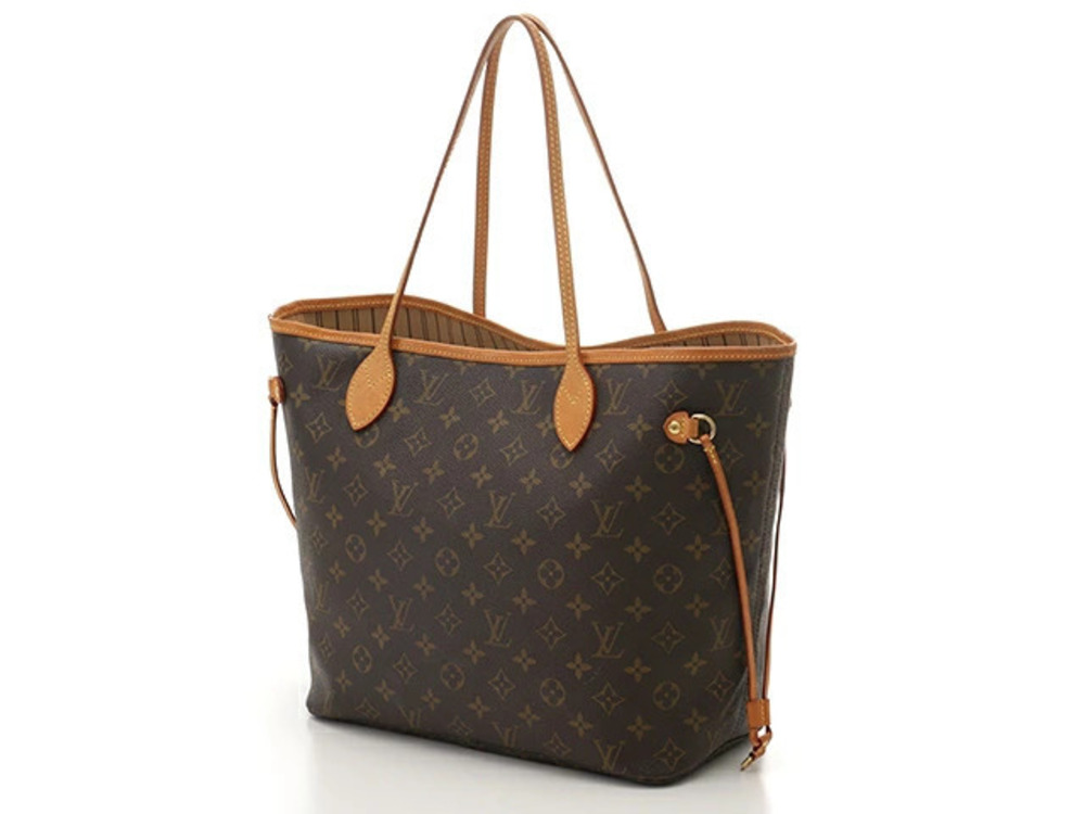 Louis Vuitton Tote Neverfull Monogram Bag Brown